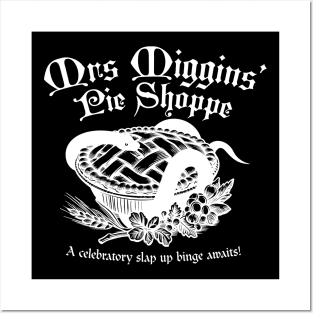 Mrs Miggins' Pie Shoppe - white Posters and Art